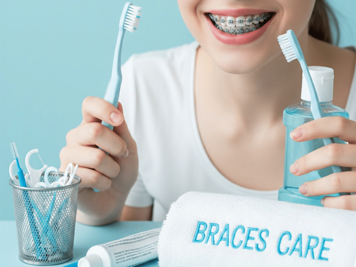 Retainer used to maintain a straight smile after braces